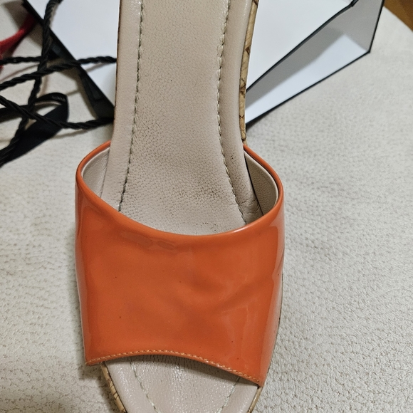 Italian Wedge Sandals. Cork Imitatation - Picture 7 of 7